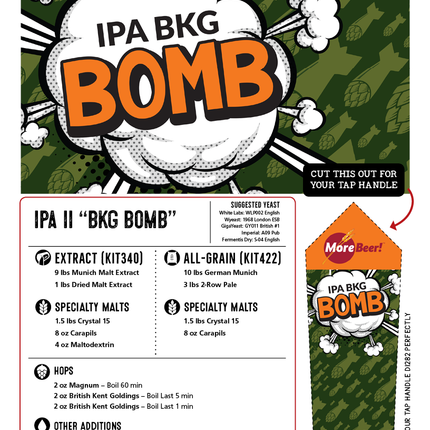 Kit (Extract) - IPA II “BKG Bomb” - Liquid Malt Extract