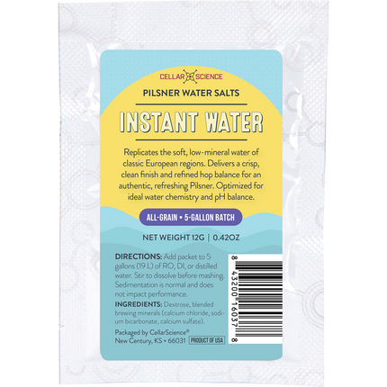 CellarScience - Instant Water - Pilsner Water Salts - 12 g - PLACEHOLDER