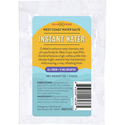 CellarScience - Instant Water - West Coast Water Salts - 12 g - PLACEHOLDER