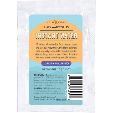 CellarScience - Instant Water - Hazy Water Salts - 12 g - PLACEHOLDER