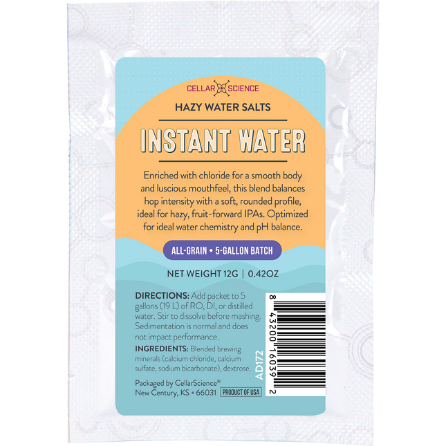 CellarScience - Instant Water - Hazy Water Salts - 12 g - PLACEHOLDER