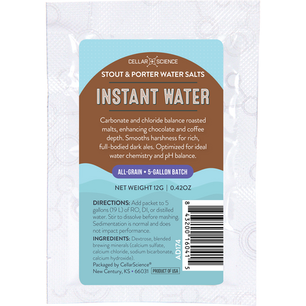 CellarScience - Instant Water - Stout & Porter Water Salts - 12 g - PLACEHOLDER
