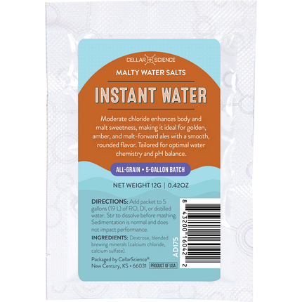 CellarScience - Instant Water - Malty Water Salts - 12 g - PLACEHOLDER
