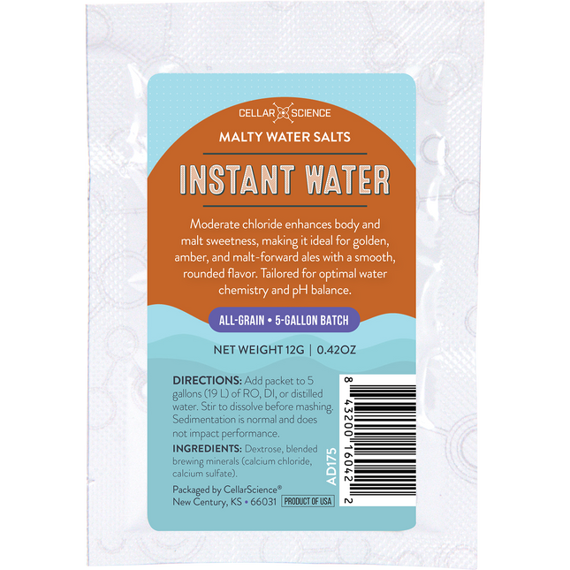 CellarScience - Instant Water - Malty Water Salts - 12 g - PLACEHOLDER