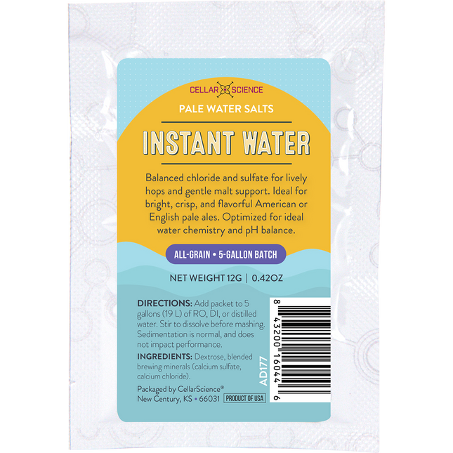 CellarScience - Instant Water - Pale Water Salts - 12 g - PLACEHOLDER
