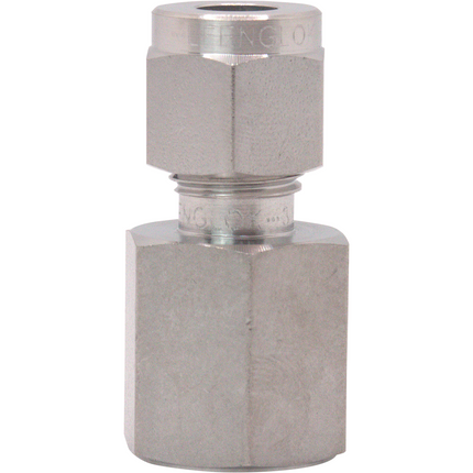 Stainless - 1/4 in. FPT x  1/4 in. Comp