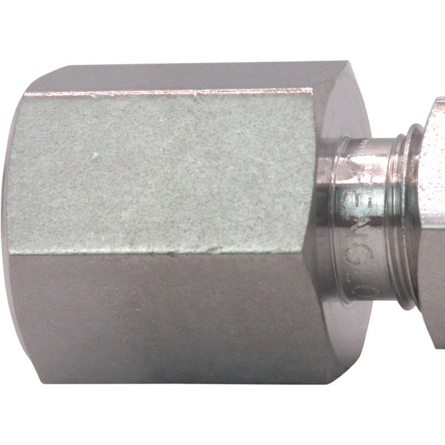 Stainless - 1/4 in. FPT x  1/4 in. Comp