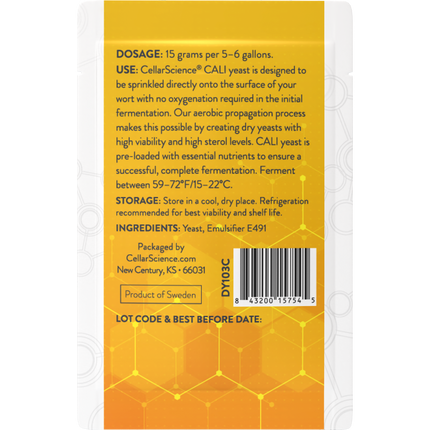CellarScience - Dry Yeast - CALI American Ale - PLACEHOLDER