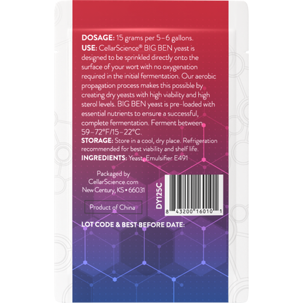 CellarScience - Dry Yeast - BIG BEN  - PLACEHOLDER