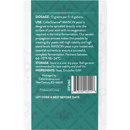 CellarScience - Dry Yeast - MAISON  - PLACEHOLDER