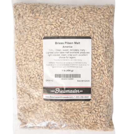 Malt - Briess Pilsen - Per Lb (Showroom Only)
