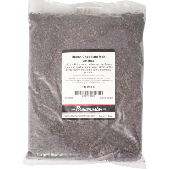 Malt - Briess Chocolate - Per Lb (Showroom Only)