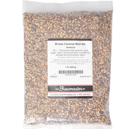 Malt - Briess Caramel 80L - Per Lb (Showroom Only)