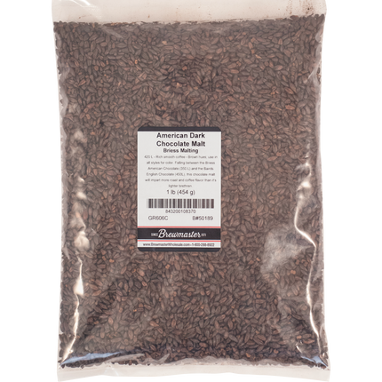 Malt - Briess Dark Chocolate - Per Lb (Showroom Only)