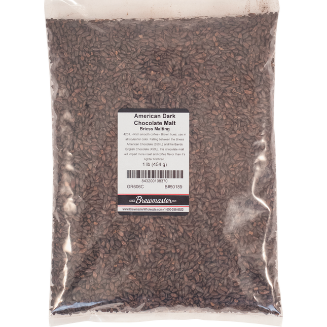 Malt - Briess Dark Chocolate - Per Lb (Showroom Only)