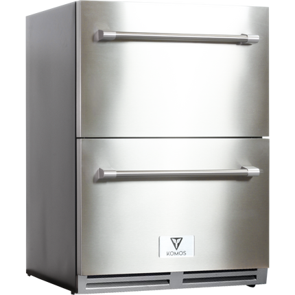 Komos - Drawer Fridge -  24 in. Wide Outdoor Built-In Drawer Fridge