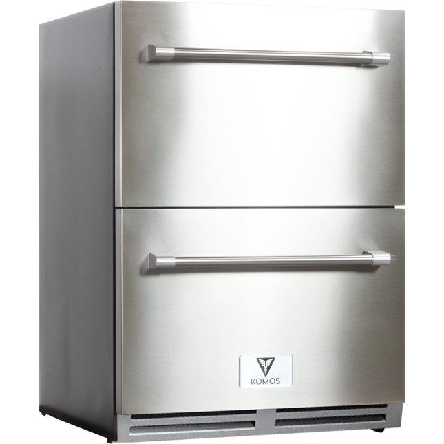 Komos - Drawer Fridge -  24 in. Wide Outdoor Built-In Drawer Fridge