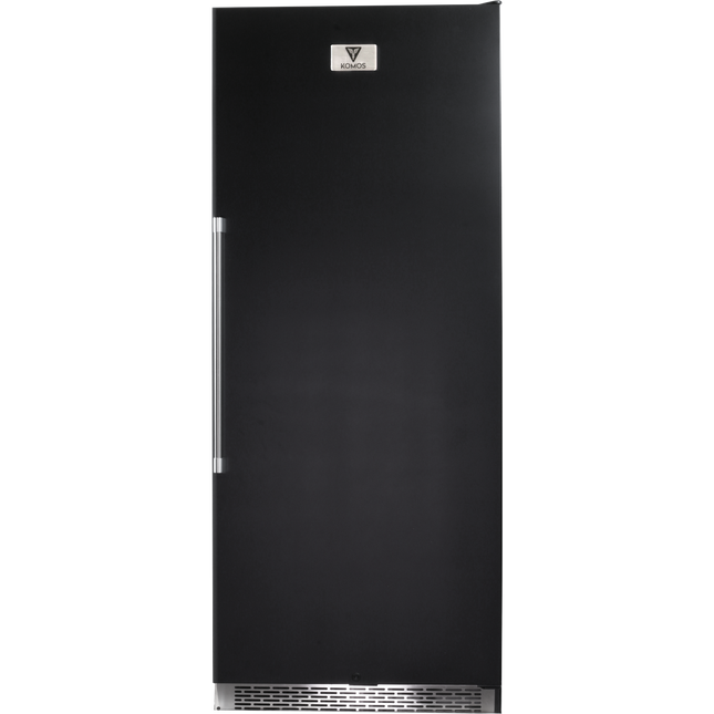 Komos - Wine Cooler - 30 in. Wide 220 Bottle Black Door Wine Cooler