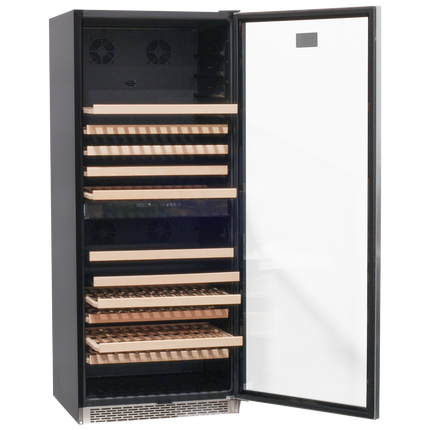 Komos - Wine & Beer Cooler - 30 in. Wide Single Glass Door Cooler - Dual Zone - Wine Bottle + Beer Can