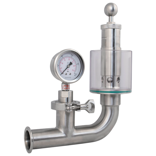 1.5 in. T.C. Spunding Valve (2.2 Bar Max) with Pressure Gauge