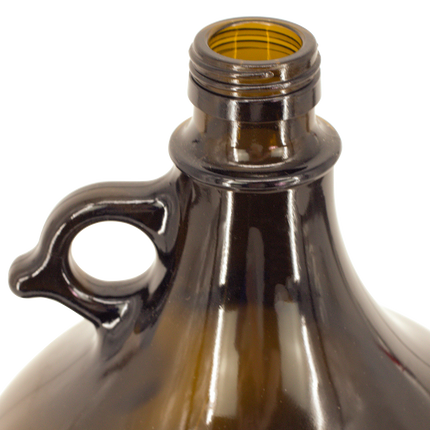 Glass Bottle - 5L Gallon Green Jug with Handle