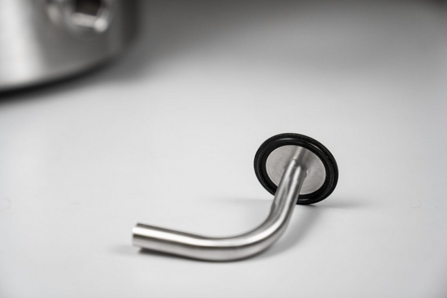 Tri-Clamp Dip Tube with Integrated Gasket Overmolded