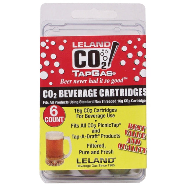 16g Unthreaded CO2 Cartridges - Pack of 6