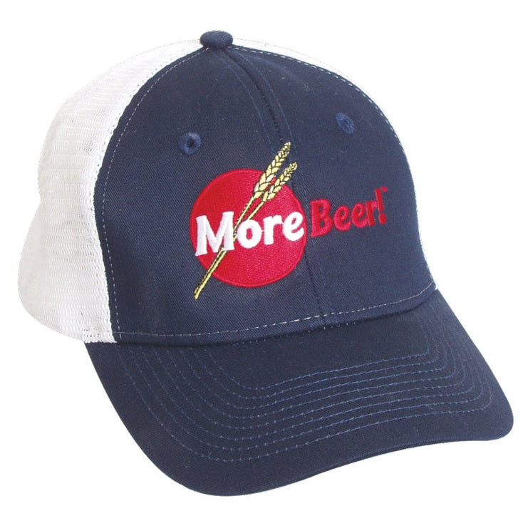 MoreBeer Trucker Hat, Blue