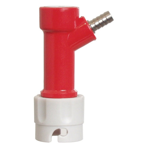 CM Becker - Pin Lock Quick Disconnect (QD) -  Gas In (Red / Gray) - Barb