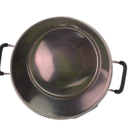 Brewmaster 8.5 Gallon Brew Kettle | Stainless Steel | Two Welded Couplers | Ball Valve Included | Silicone Handle Grips | Volume Markers - Scratch & Dent