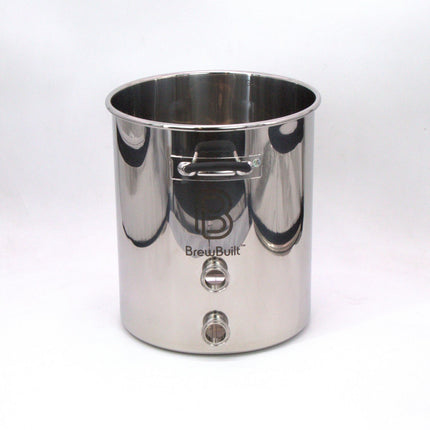 BrewBuilt® Brewing Kettle | 1.5" Tri-Clamp | Dual Port | Front/Back Handles - Bad Lid                                