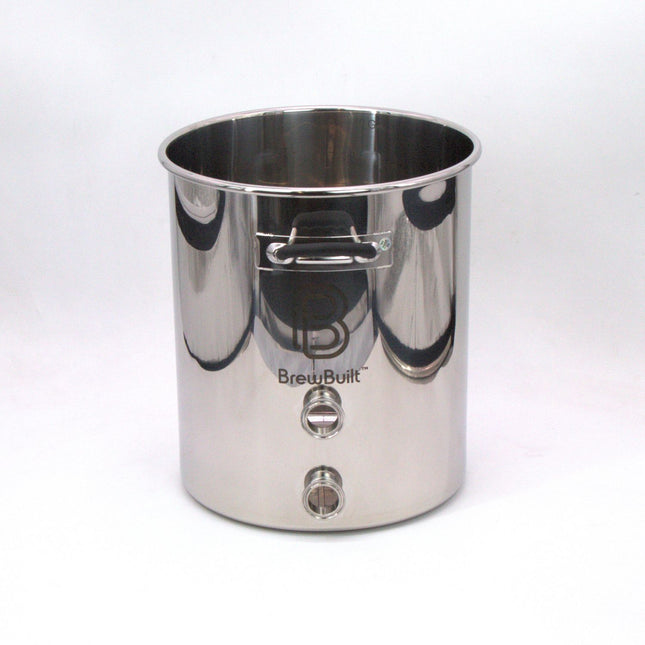 BrewBuilt® Brewing Kettle | 1.5" Tri-Clamp | Dual Port | Front/Back Handles - Bad Lid                                